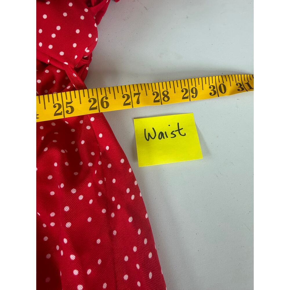 BloomChic Polka Dot Wrap Dress 6X 30 NWT Ruffle Belted Midi - Picture 10 of 12
